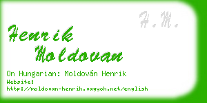 henrik moldovan business card