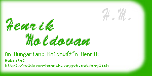 henrik moldovan business card